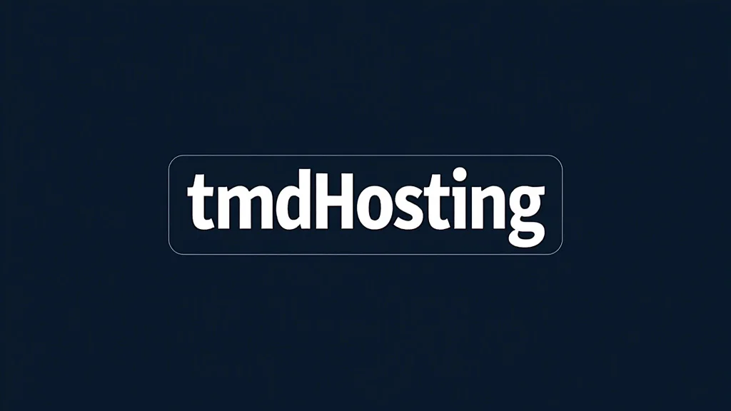 The image shows the TMDHosting dashboard interface, highlighting key features for web hosting review.
